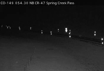 CO-149 054.30 NB CR-47 Spring Creek Pass (South) live camera view