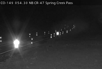 CO-149 054.30 NB CR-47 Spring Creek Pass (North) live camera view