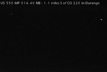 US 550 MP 14.40 NB, 1.1 miles S of CO 220 in Durango (North) live camera view