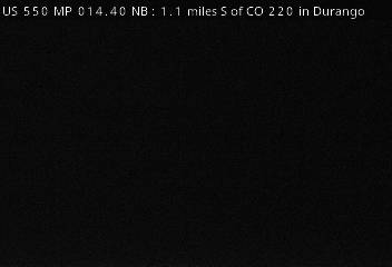 US 550 MP 14.40 NB, 1.1 miles S of CO 220 in Durango (Road Surface) live camera view