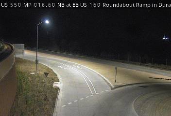 US 550 MP 16.60 NB at EB US 160 Roundabout Ramp in Durango (South) live camera view