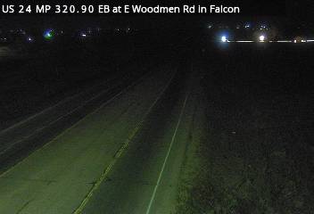 US 24 MP 320.90 EB at E Woodmen Rd in Falcon (East) live camera view