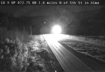 CO 9 MP 72.75 NB, 1.8 miles N of 5th St in Alma (South) live camera view