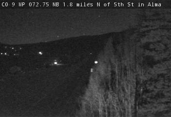 CO 9 MP 72.75 NB, 1.8 miles N of 5th St in Alma (North) live camera view