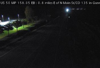US 50 MP 158.05 EB, 0.8 miles E of N Main St/CO 135 in Gunnison (East) live camera view