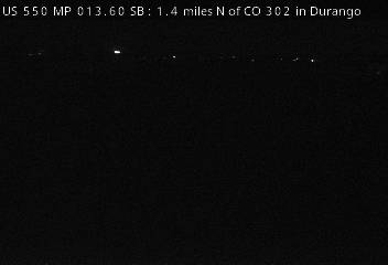 US 550 MP 13.60 SB, 1.4 miles N of CO 302 in Durango (South) live camera view