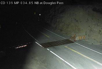 CO 139 MP 34.85 NB at Douglas Pass (Roadway) live camera view