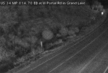 US 34 MP 14.70 EB at W Portal Rd in Grand Lake (South) live camera view