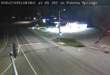US 50 MP 216.95 WB at US 285 in Poncha Springs (North) live camera view