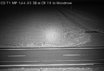 CO 71 MP 144.05 SB at CR 18 in Woodrow (Road Surface) live camera view