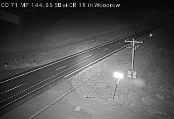 CO 71 MP 144.05 SB at CR 18 in Woodrow (South) live camera view