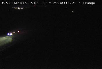 US 550 MP 15.05 NB, 0.6 miles S of CO 220 in Durango (North) live camera view