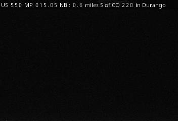 US 550 MP 15.05 NB, 0.6 miles S of CO 220 in Durango (Road Surface) live camera view