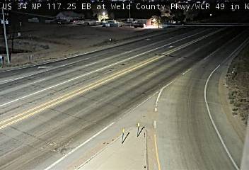 US 34 MP 117.25 EB at Weld County Pkwy/WCR 49 in Kersey (East) live camera view