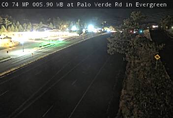 CO 74 MP 5.90 WB at Palo Verde Rd in Evergreen (West) live camera view