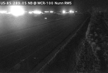 US 85 MP 289.05 NB at WCR 100 in Nunn (North) live camera view