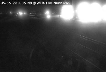 US 85 MP 289.05 NB at WCR 100 in Nunn (South) live camera view