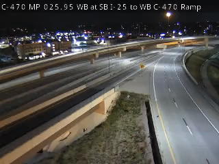 C-470 MP 25.95 WB, SB I-25 Ramp to WB C-470 live camera view