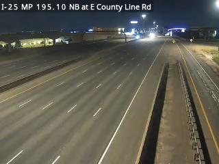 I-25 MP 195.10 NB at E County Line Rd live camera view