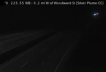 I-70 MP 225.50 WB, 0.2 miles W of Woodward St in Silver Plume live camera view