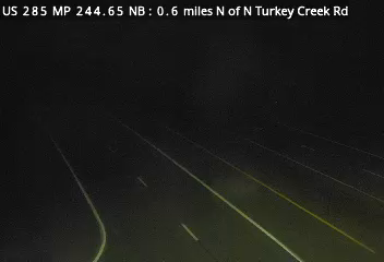 US 285 MP 244.65 NB, 0.6 miles N of N Turkey Creek Rd live camera view