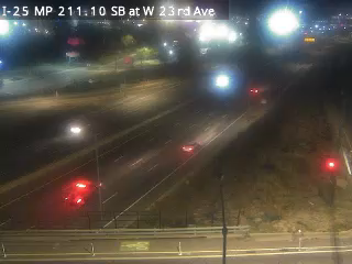 I-25 MP 211.10 SB at W 23rd Ave live camera view