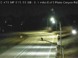 C-470 MP 15.55 WB, 0.1 miles E of S Platte Canyon Rd/CO 75 live camera view