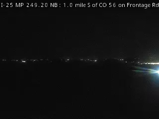 I-25 MP 249.20 NB, 1.0 mile S of CO 56 on Frontage Rd live camera view