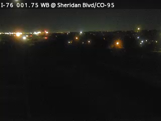 I-76 MP 1.75 WB at Sheridan Blvd/CO 95 live camera view