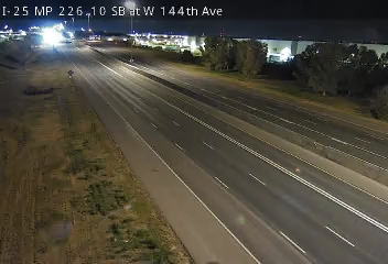 I-25 MP 226.10 SB at W 144th Ave live camera view