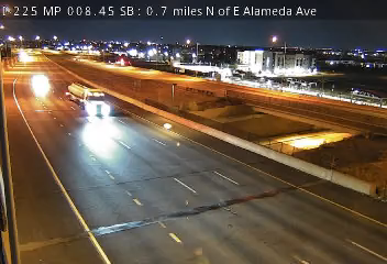 I-225 MP 8.45 SB, 0.7 miles N of E Alameda Ave live camera view