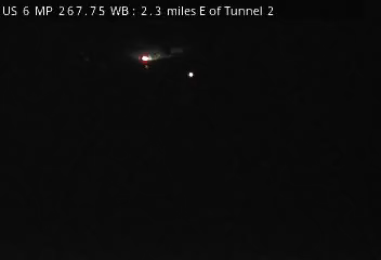 US 6 MP 267.75 WB, 2.3 miles E of Tunnel 2 live camera view