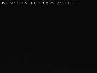 US 6 MP 261.50 EB, 1.3 miles E of CO 119 live camera view