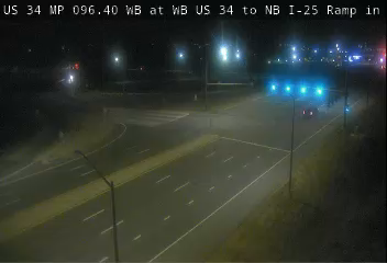 US 34 MP 96.40 WB at WB US 34 to NB I-25 Ramp in Loveland live camera view