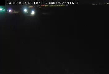 US 34 MP 97.65 EB, 0.2 miles W of N CR 3 live camera view