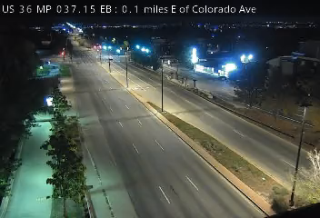 US 36 MP 37.15 EB, 0.1 miles E of Colorado Ave live camera view