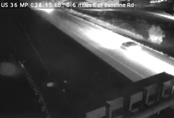 US 36 MP 38.15 EB, 0.6 miles E of Baseline Rd live camera view