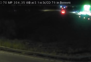 I-70 MP 304.35WB at S 1st St Bennett live camera view