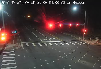 US 6 MP 271.60 WB at CO 58/CO 93 in Golden live camera view