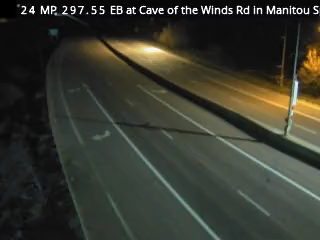 US 24 MP 297.55 EB at Cave of the Winds Rd in Manitou Springs live camera view