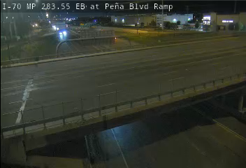 I-70 MP 283.55 EB at Pena Blvd Ramp live camera view