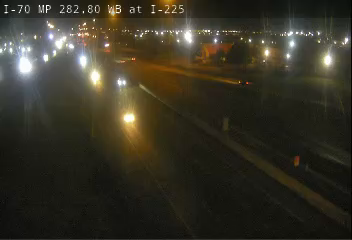 I-70 MP 282.80 WB at I-225 live camera view