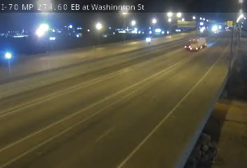 I-70 MP 274.60 EB at Washington St live camera view