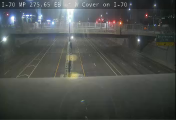 I-70 MP 275.65 EB at W Cover on I-70 live camera view