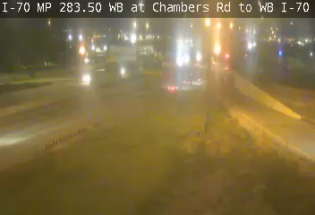 I-70 MP 283.50 WB at Chambers Rd live camera view