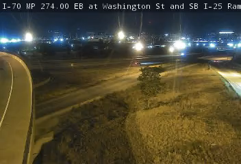 I-70 MP 274.00 EB at Washington St and SB I-25 Ramps live camera view
