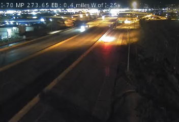I-70 MP 273.65 EB, 0.4 miles W of I-25 live camera view