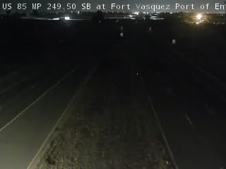 US 85 MP 249.50 SB at Fort Vasquez Port of Entry in Platteville live camera view