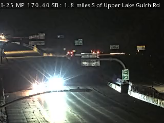 I-25 MP 170.40 SB, 1.8 miles S of Upper Lake Gulch Rd live camera view