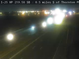 I-25 MP 219.50 SB, 0.4 miles S of Thornton Pkwy live camera view